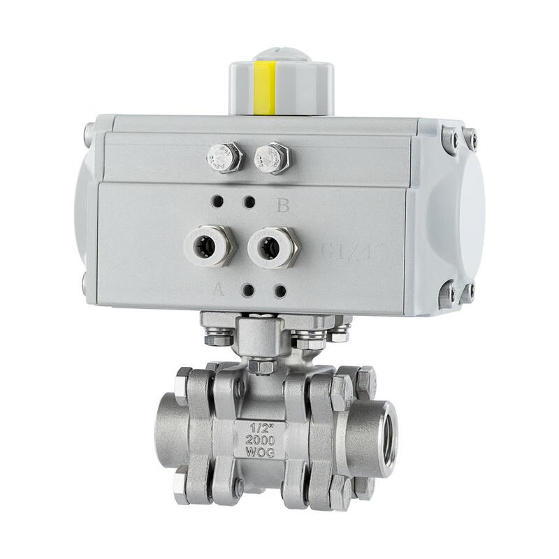 NANVA pneumatic stainless steel medium pressure internal thread ball valve 2000WOG PN63 Q611F-63P DN20-304