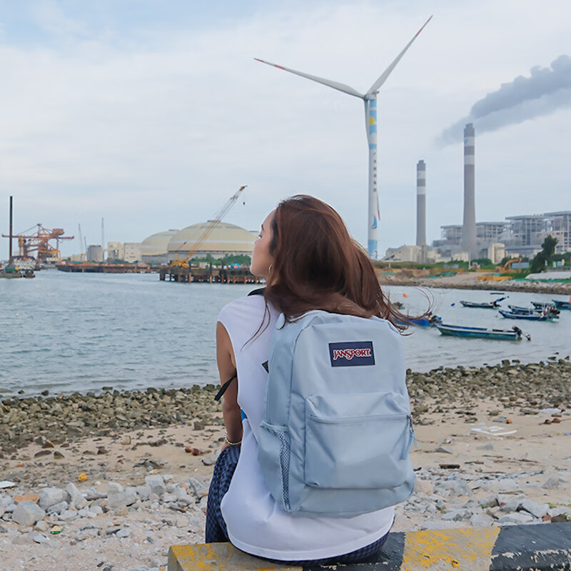 JANSPORT Jasper Backpack Men's Back School Bag Women's Casual Student Campus 47LW7G7 Haze Blue
