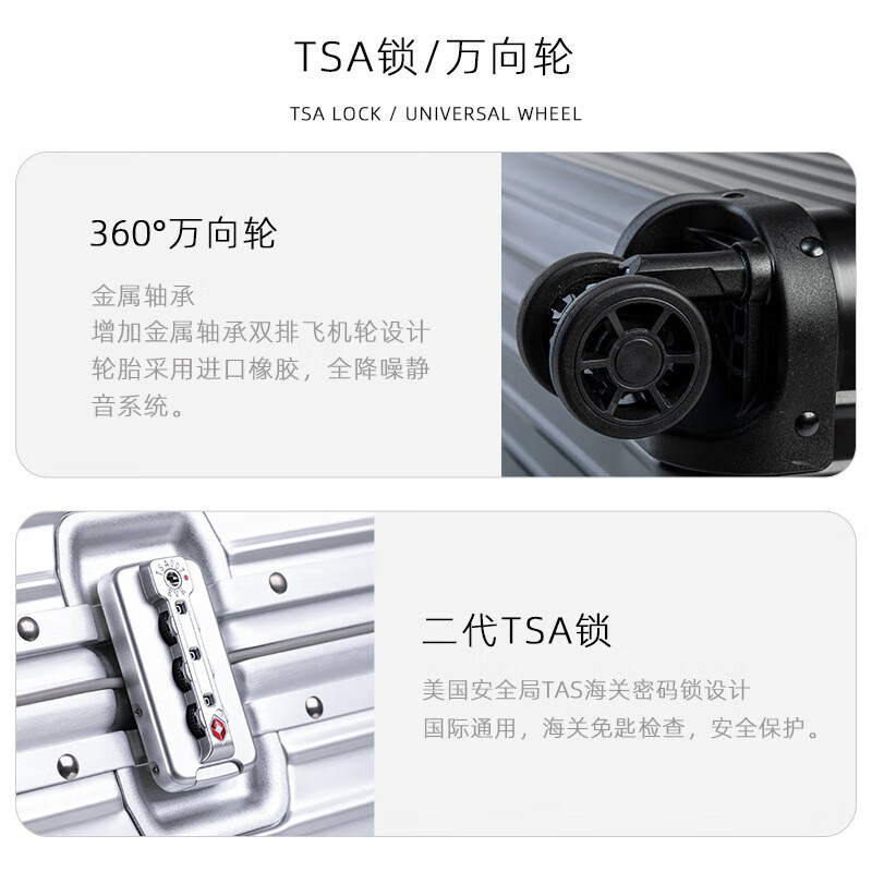 DK All Aluminum Magnesium Alloy Captain Case Business Travel Trolley Case Top Flip Camera Case Metal Photography Small Boarding Case All Aluminum Matte Noble Black Rounded Corners (With Liner) 20 Inch