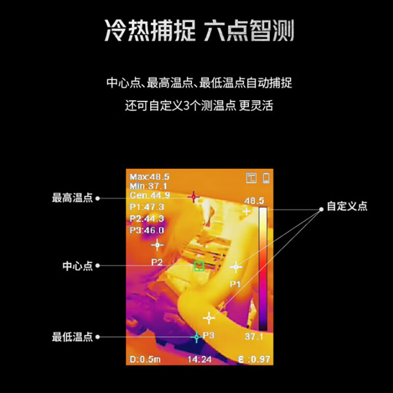 HIKMICRO HD Thermal Imager Infrared Thermal Imager Night Vision High-Precision Electric Floor Heating Leak Detector H21PRO+