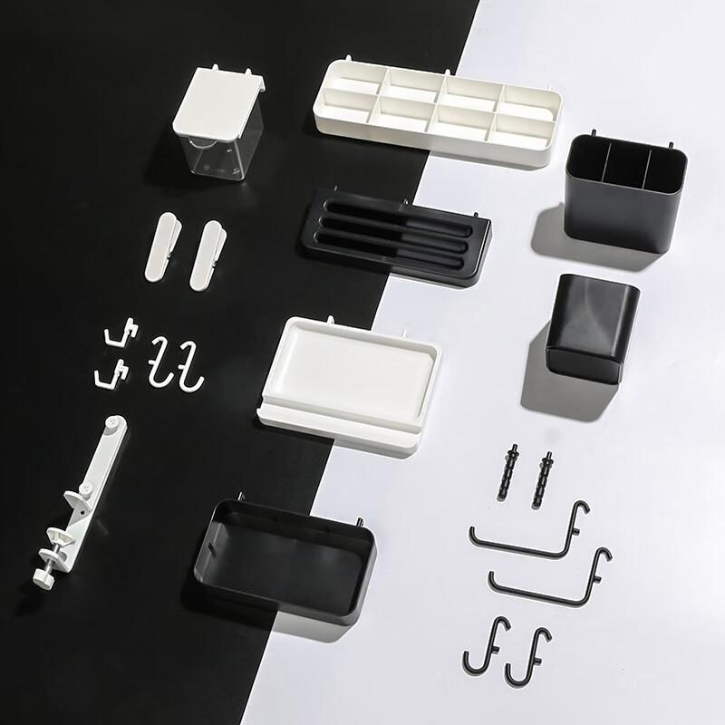 Sante hole board accessories diy black gaming table hook storage box vertical holder dormitory desktop storage hanging board hook set-5 pieces no specifications