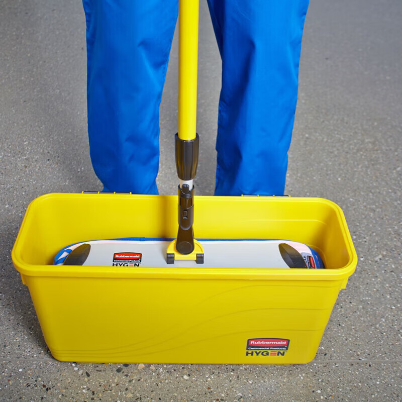 Rubbermaid mop microfiber 18 mop bucket FGQ95088YEL flat mop microfiber mop soaking bucket commercial mop bucket mop cleaning special microfiber 18 mop bucket FGQ95088YEL