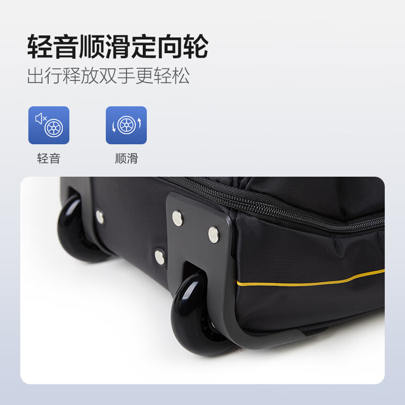 Hermes Trolley Travel Bag Large Capacity Trolley Bag Portable Travel Bag Folding Travel Bag Water-Repellent Luggage Bag Black