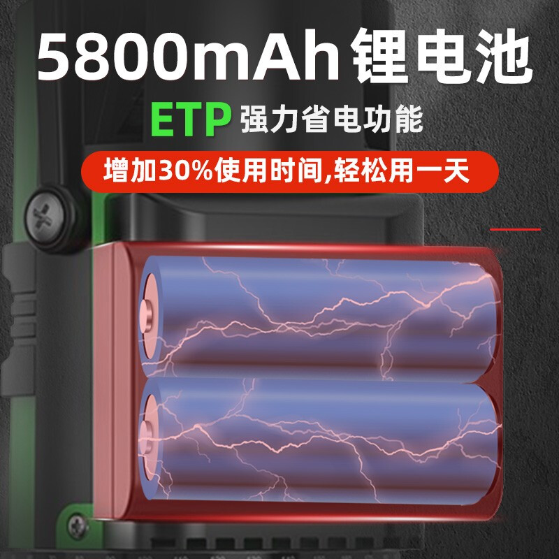 Aiming center, strong light level, green light laser, high-precision wall meter, infrared water level meter, measuring tool, green light 5 line + full set of accessories