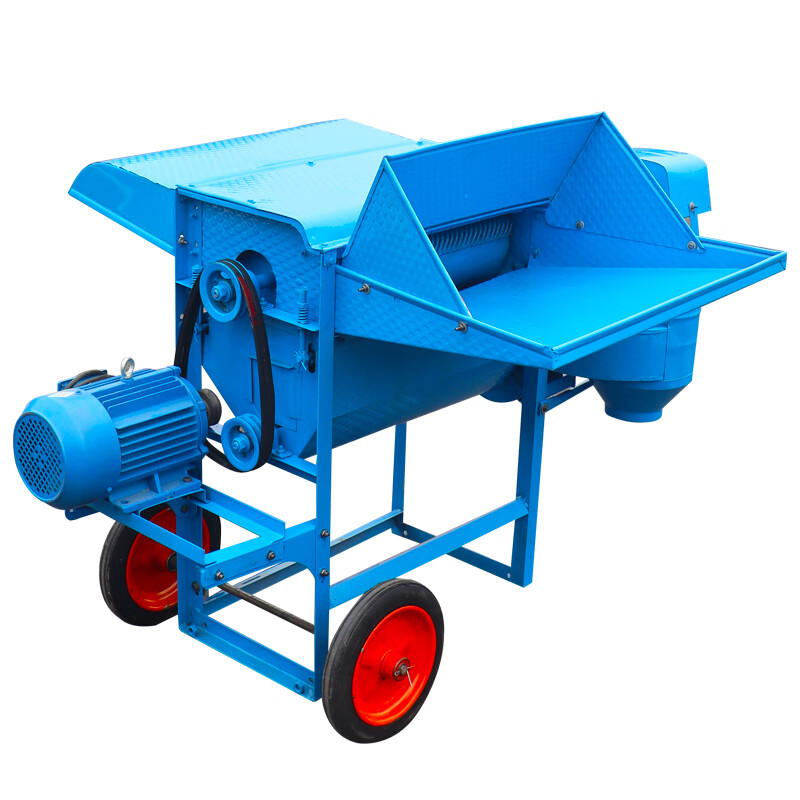 Wen Yijia customized household rapeseed threshing machine for agricultural soybeans, sorghum and sesame new threshing machine full feeding multi-functional wheat threshing machine new type 50 + high power motor