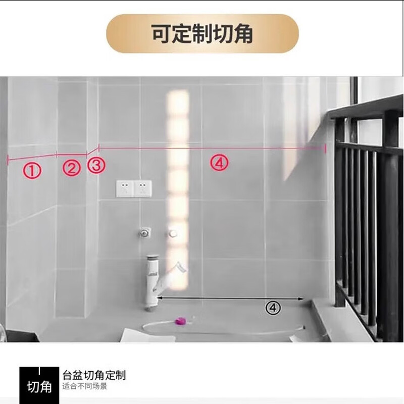 KAIDIFU honeycomb space aluminum floor-standing integrated cabinet balcony laundry basin quartz stone integrated basin washing machine cabinet can be customized. 100 customization fee (no delivery for single shot). The right basin is shipped by default (please contact customer service if you need a left basin)