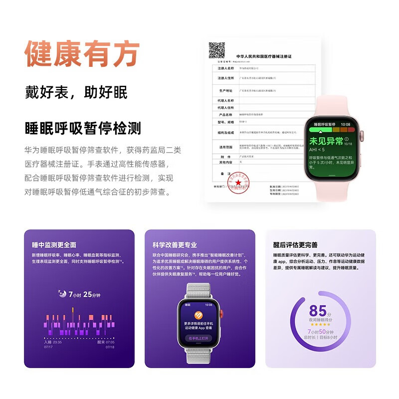 Huawei (HUAWEI) Valentine's Day Gift Huawei Smart Watch Bluetooth Call Long Battery Life Sports Watch Monitoring Heart Rate NFC Bracelet Couple Model Girls High-end Birthday Annual Party Gift Goddess Customized Moonlight White + Red with White Lychee Pattern H Buckle Flagship Fashion New Product Watch Fit3