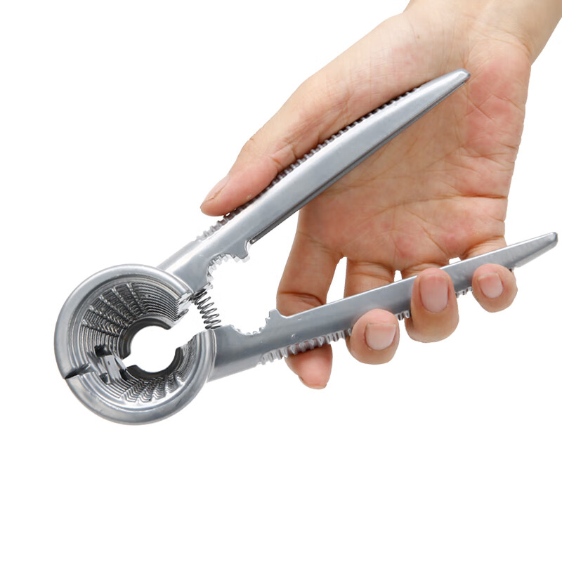 Naixun walnut clamp household hazelnut clamp pliers artifact to open nuts pecan tool clamp walnut sheller automatic yellow model old-fashioned practical model