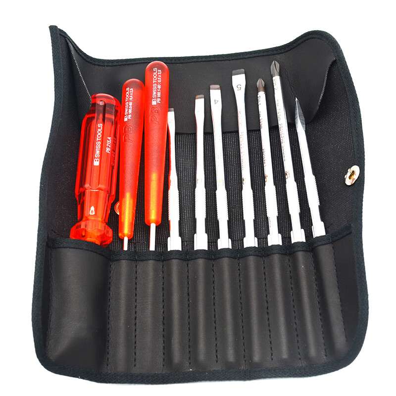 PBSWISSTOOLS Swiss portable reel with replaceable batch rod one-word cross-shaped screwdriver set 215i 215 pointsi