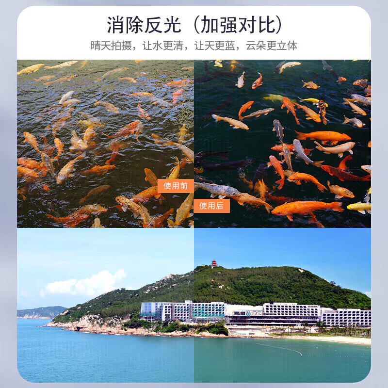 NiSi cpl polarizer 62mm ultra-thin frame high-definition anti-reflective filter polarizer restores color saturation landscape photography suitable for Canon and Sony micro-SLR cameras