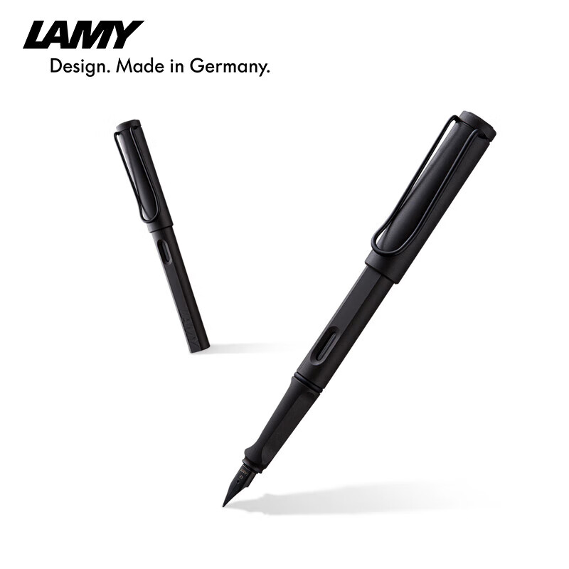 LAMY Lingmei Fountain Pen Hunting Series Calligraphy Practice Pen Student Stationery Office Gift Holiday Gift Corporate Group Purchase Matte Black 0.5mm