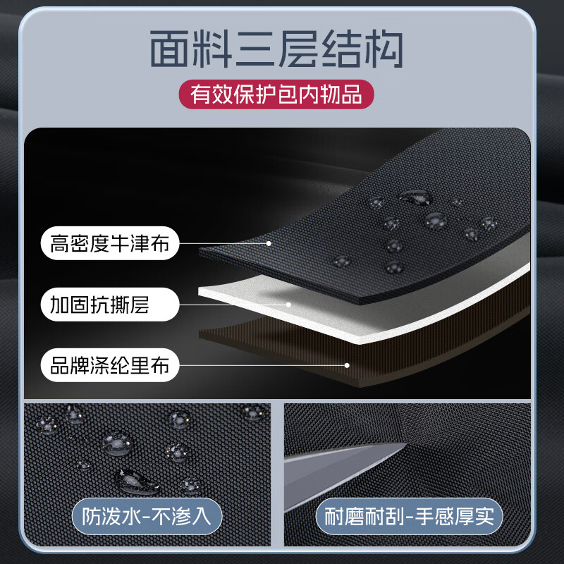 Zonu high school student schoolbag male large capacity junior high school student waterproof backpack travel backpack tear-resistant