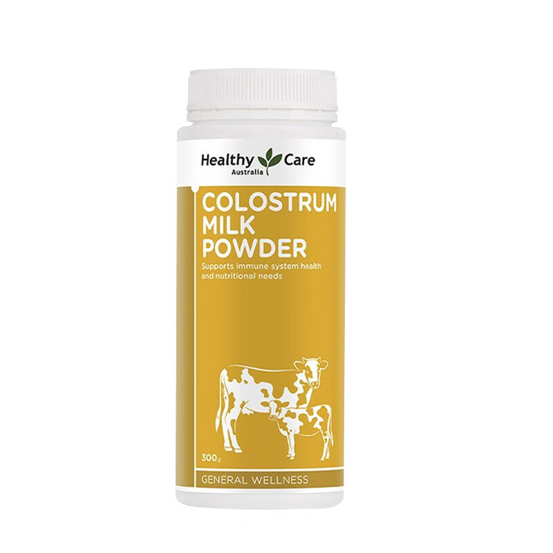 Healthy CareHC colostrum powder/chewable tablets for adults and children, suitable for the whole family, contains globulin to enhance immunity and protect the gastrointestinal tract, colostrum milk powder 300g for middle-aged and elderly children