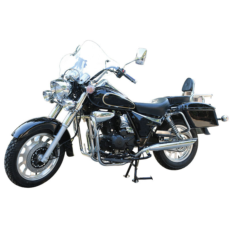 Storm Prince Motorcycle Prince Heavy Duty Motorcycle Can Be Licensed 200 Long Distance Rider Motorcycle Avenue Glide Retro Street Car Rebel White Brand New 200 Air Cooled + Disc Brake + Side Bags + 15 Upgrades