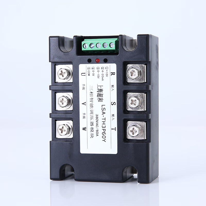 LSA three-phase intelligent voltage regulator module LSA series 380VAC/60A solid state relay 105*75*42mm LSA-TH3P40Y