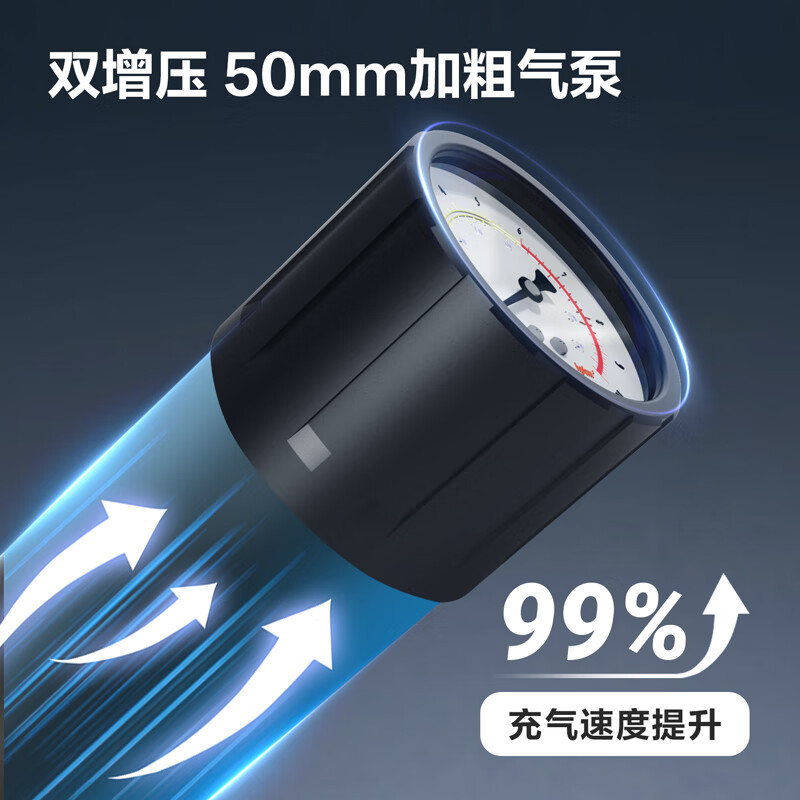 Deli multi-function high-pressure air pump bicycle electric motorcycle basket football swimming ring with air pressure gauge