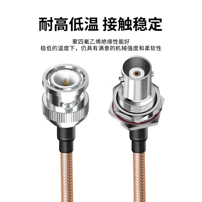 Fengyingzi BNC one-to-two connecting cable RF video surveillance extension cable BNC1 female to 2 male 2 meters FYZ-XH711