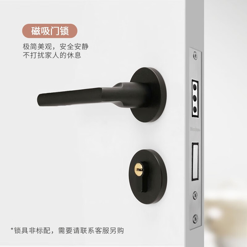 Mexin wooden door bedroom door room door kitchen door paint-free door solid wood composite environmentally friendly door @001 custom size N576-bridge hole mechanical board