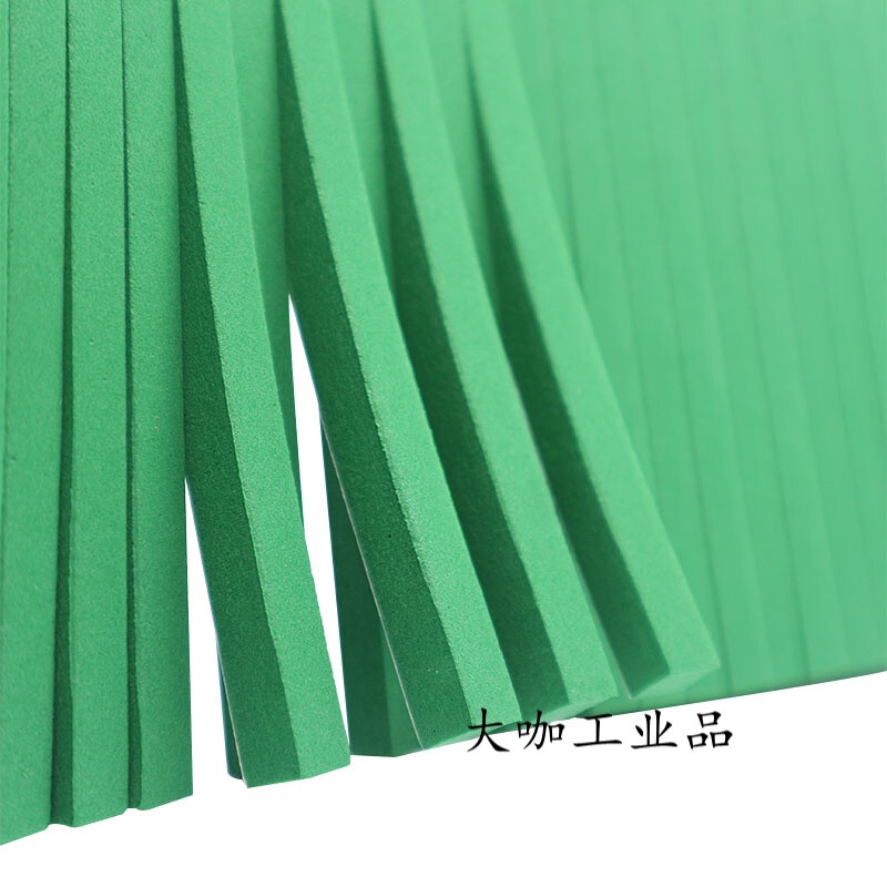 60 degree knife elastic pad green sponge rubber indentation strip automatic die cutting machine knife mold sponge pad R50 elastic high elastic 50 degree T50 thick 9mm wide 10mm straight strip