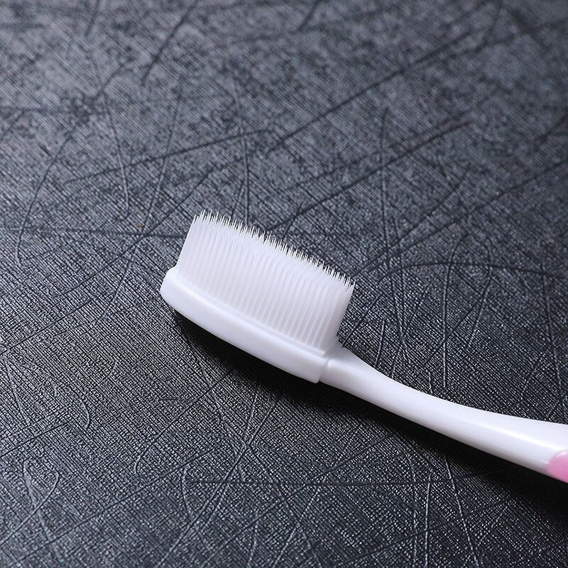 Yongman Nano Toothbrush Soft Bristles Medium Hard Bristles Adult Family Home High-end Silicone Head Toothbrush Medium Hard Bristles 5 Bottles