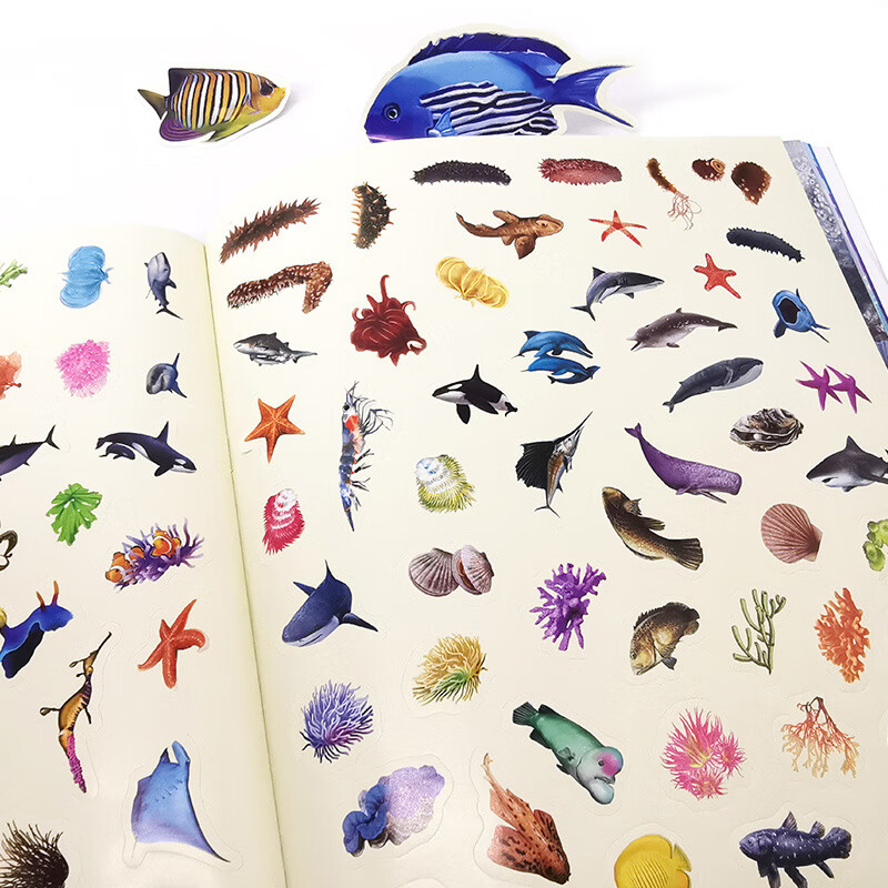 10-Minute Focus Sea World Sticker Book Lively Ocean Habitats
