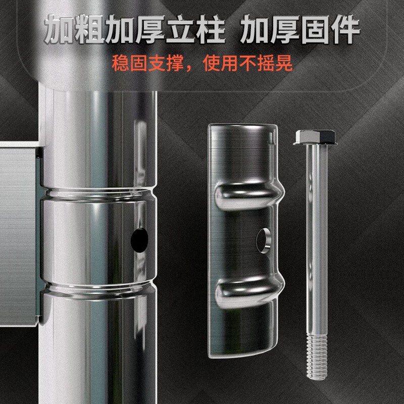 Yuwei 201 stainless steel workbench double-layer operating table customized commercial loading table packaging table 180*50*80cm