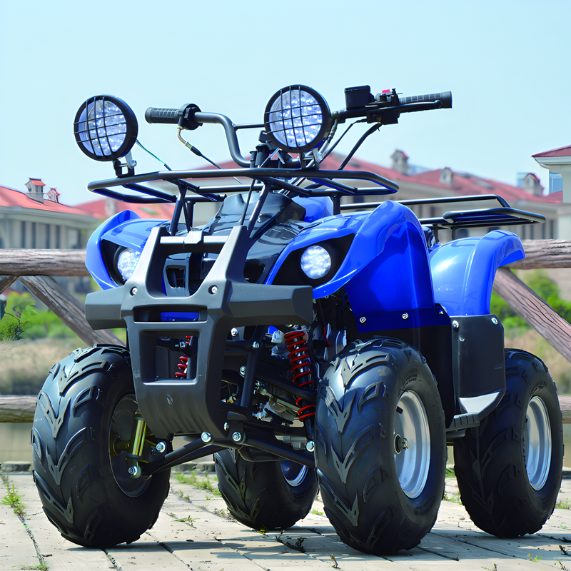 Langchuang ATV110cc big and small bull ATV four-wheel off-road motorcycle kart adult fuel all-terrain vehicle yellow 110cc horizontal engine