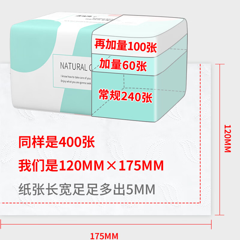 Happy life tissue paper Yunrou skin-friendly 400 sheets * 30 large pack baby meal facial tissue hygienic household full box soft tissue paper