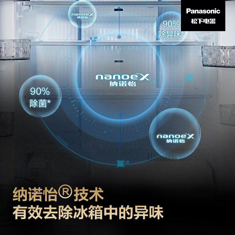 Panasonic NR-F543TXE-S/M/EF53TPD-K automatic ice-making multi-door refrigerator Nanoyi 528L official tail goods NR-F543TXE-M black mirror 528 liters new