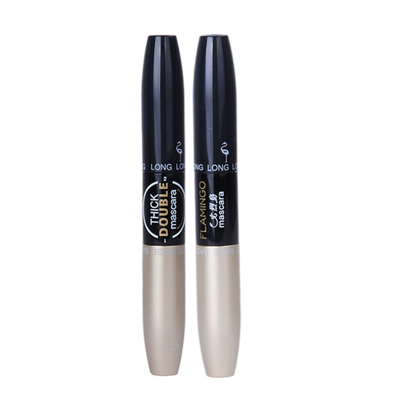 Flamingo double-ended mascara waterproof, long and non-smudged 6208, curling, not easy to remove makeup, extended and encrypted 1 pack