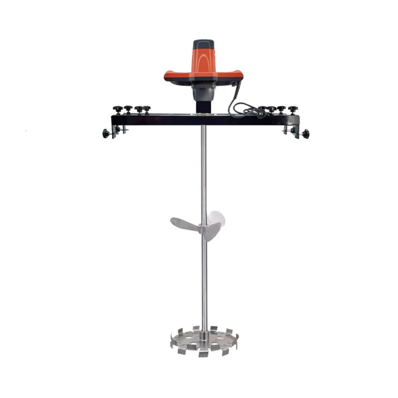 Electric horizontal plate IBC ton barrel explosion-proof paint disperser Pneumatic mixer Stainless steel chemical mixer Servo electric mixer with plastic lining mixing acid-resistant