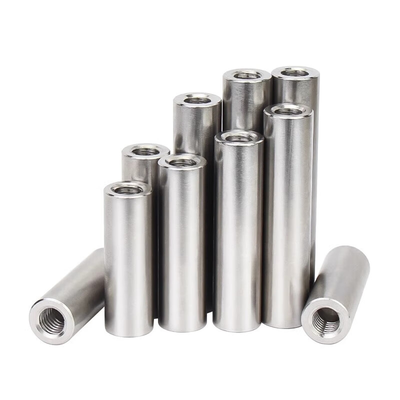 Jinchao 304 stainless steel double-headed internally threaded cylindrical pin with holes at both ends support column connecting rod guide column M4M5M6M8M10 5*10*M3 (5 pieces) through holes