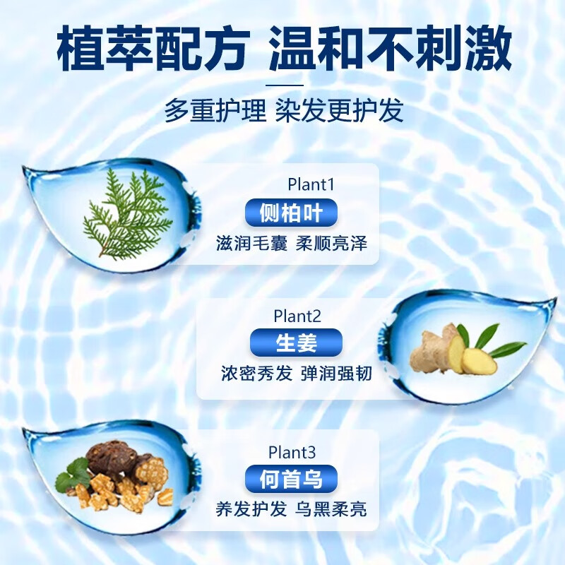 Dong dye hair dye, non-stick to the scalp, pure natural plant, non-irritating, white hair hair dye for women and men only