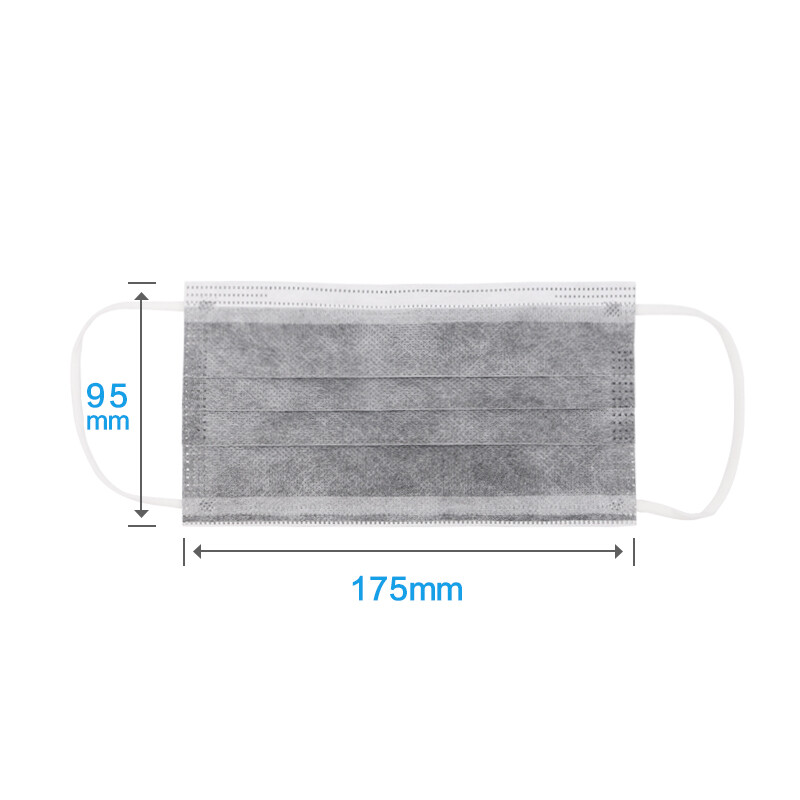Mingdian's top-grade anti-formaldehyde five-layer disposable activated carbon mask prevents indoor odors, prevents dust and haze, and is individually packaged