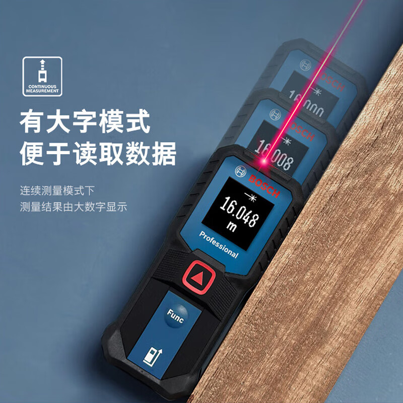 Bosch Bosch Laser Distance Meter Dr. Infrared Distance Meter High Precision Electronic Ruler Laser Ruler Household Room Measurement Instrument GLM30-23 30 Meter Distance Meter + Bosch Soft Case