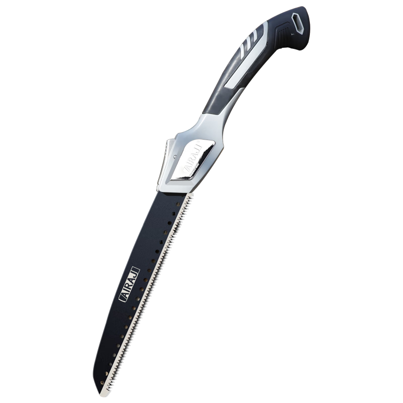 Tree saw hand saw woodworking fast folding saw wood artifact logging knife saw small 400mm SK5 high speed steel 3-sided precision grinding teeth + laser quenching +