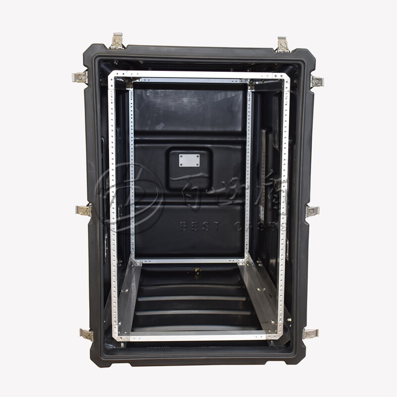 Best Shield rotomolding box 16U shock-absorbing rack box air transport box audio and video equipment mobile cabinet box safety three-proof box