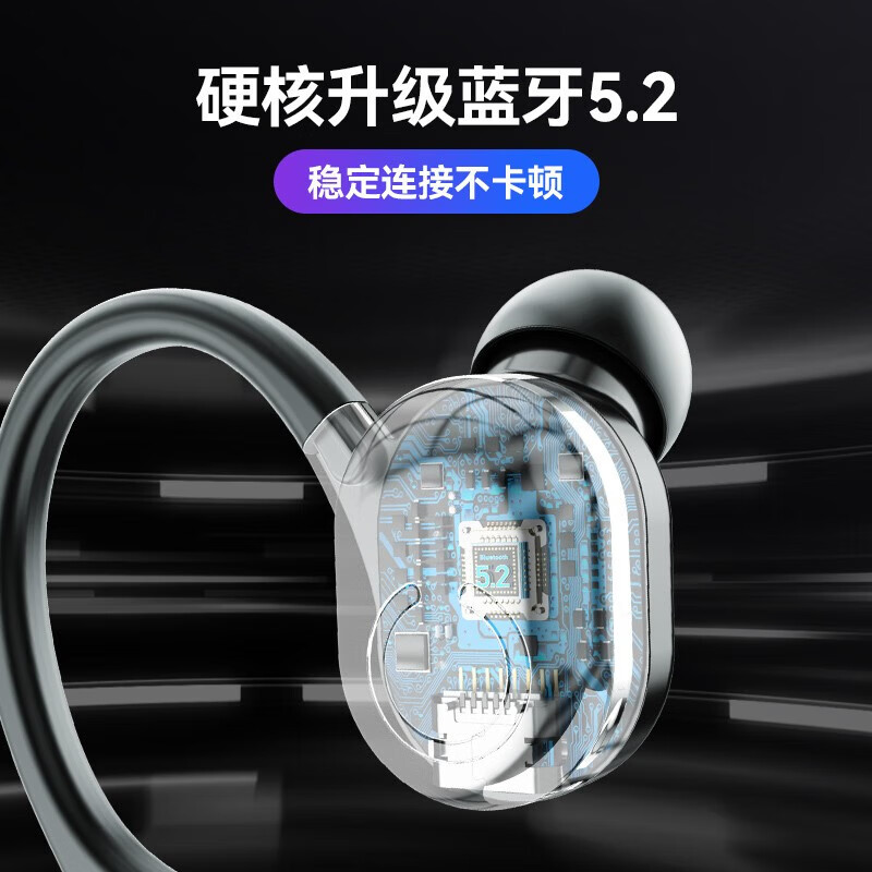 Newcomer 0.01 event area, buy car Bluetooth headset with one point, wireless ear-mounted type, super long battery life, large battery, elegant black, top-level HiFi sound + super long battery life