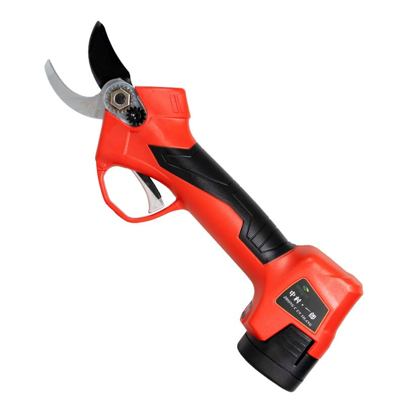 Nakamura Ichiro electric scissors, fruit tree pruning shears, lithium battery electric pruners, mulberry branch gardening lithium battery pruning branch scissors, electric agricultural tools, 25MM T model with anti-shearing hands, two batteries
