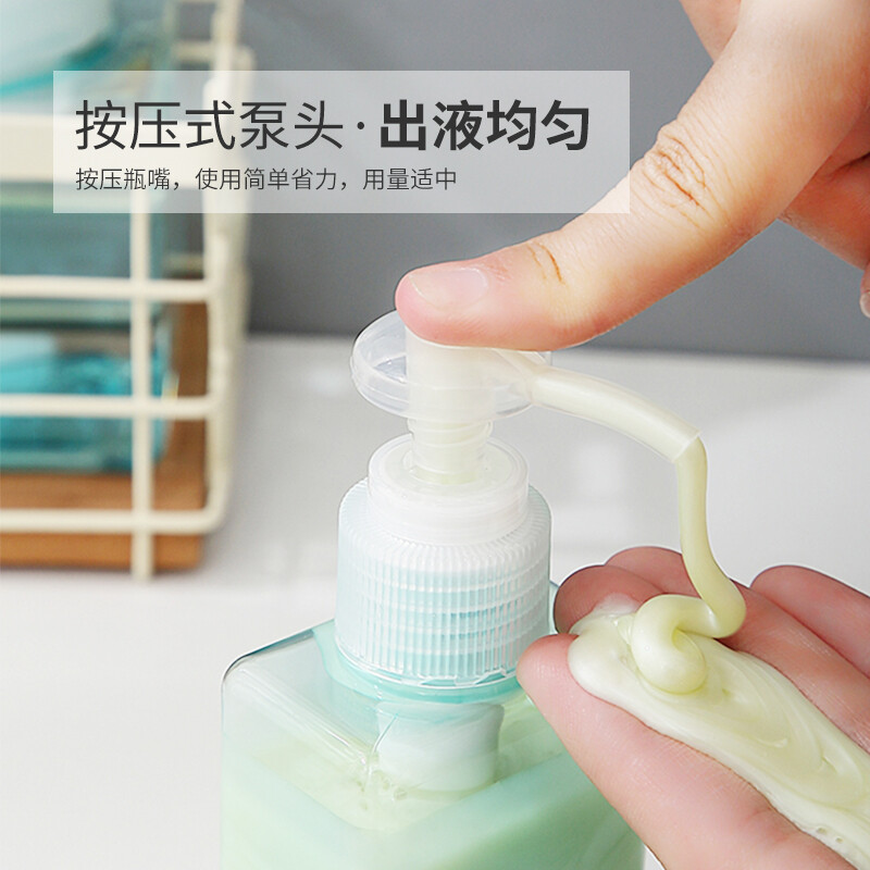 UPLUS Travel Shower Gel Hand Sanitizer Dispensing Bottle Press Bottle 100ml 3 pcs Shampoo Lotion Bottle Empty Bottle