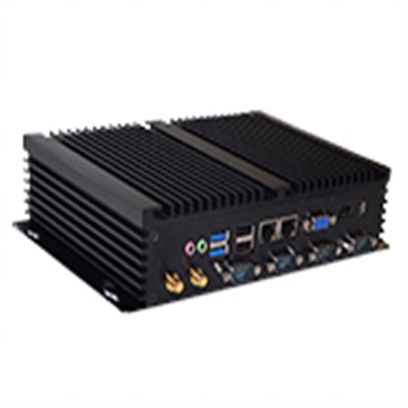 Zhanmei industrial mini host industrial computer dual network port Gigabit fully enclosed embedded multi-serial port GK1037 8G memory + 128G solid state + WIFI Intel i5-3317U