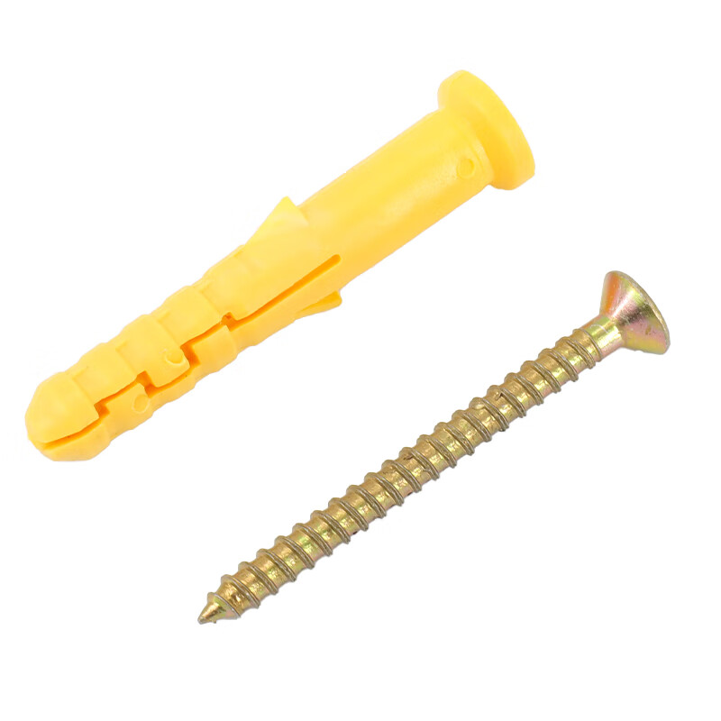 Bingyu small yellow croaker plastic expansion tube bolt expansion screw wall plug self-tapping screw expansion plug 8*60 (50 sets)