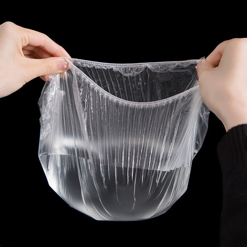 Baijie disposable cling film sleeves, 300 colored food-grade cling wraps, leftover elastic self-sealing cling bags