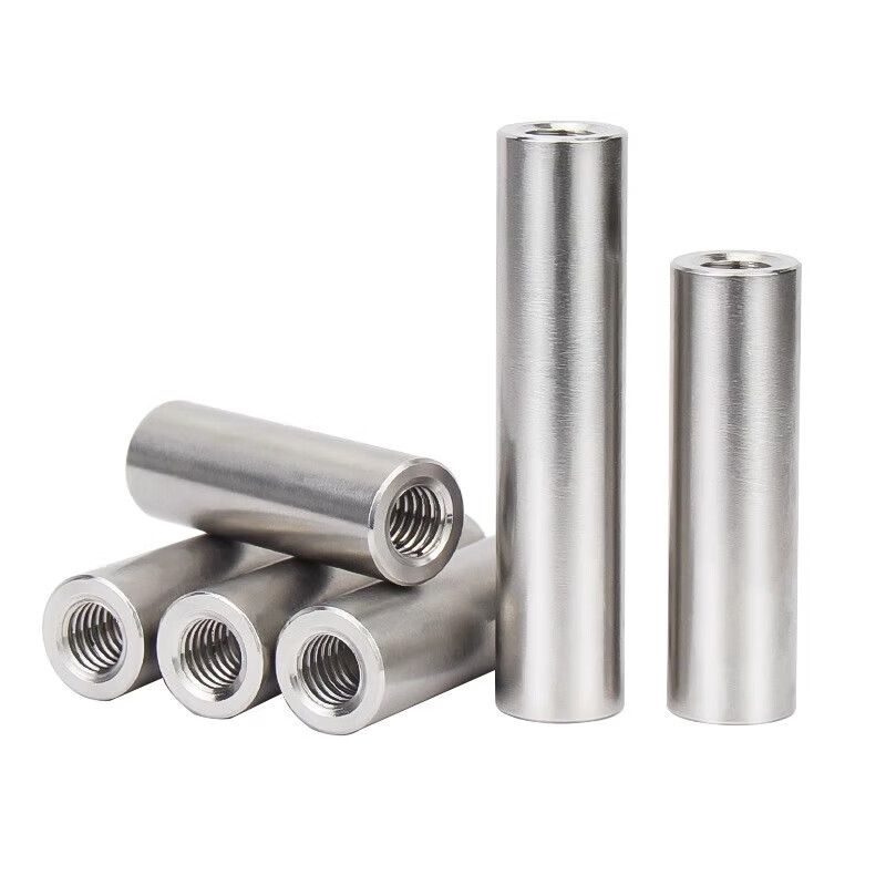 Jinchao 304 stainless steel double-headed internally threaded cylindrical pin with holes at both ends support column connecting rod guide column M4M5M6M8M10 5*10*M3 (5 pieces) through holes