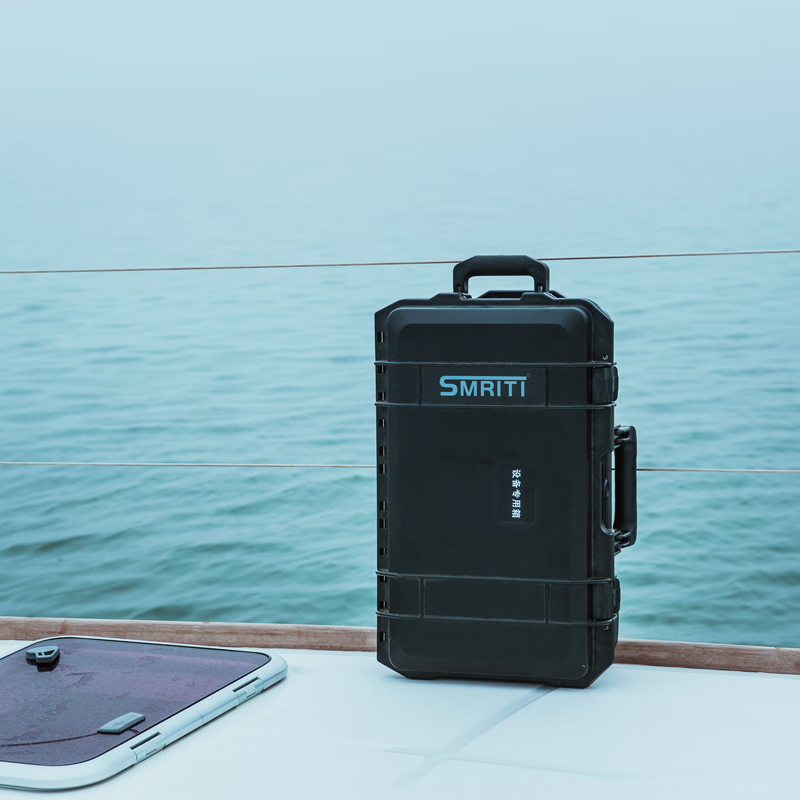 SMRITI heritage protection box black large trolley box thickened waterproof and dustproof multi-functional equipment tool box S6548 black with sponge