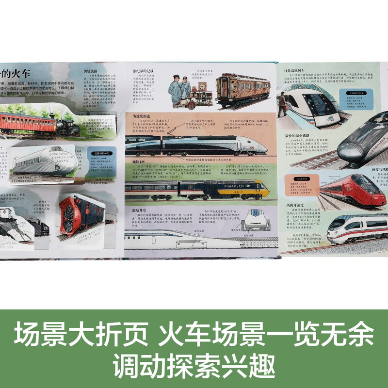 18 yuan off for purchases over 87. Secret Train (5-10 years old children's popular science flipping book) Le Fun Children's Book Revealing Series Children's Enlightenment Popular Science Pop-up Book Children's Book Festival Children's Money Saving Card