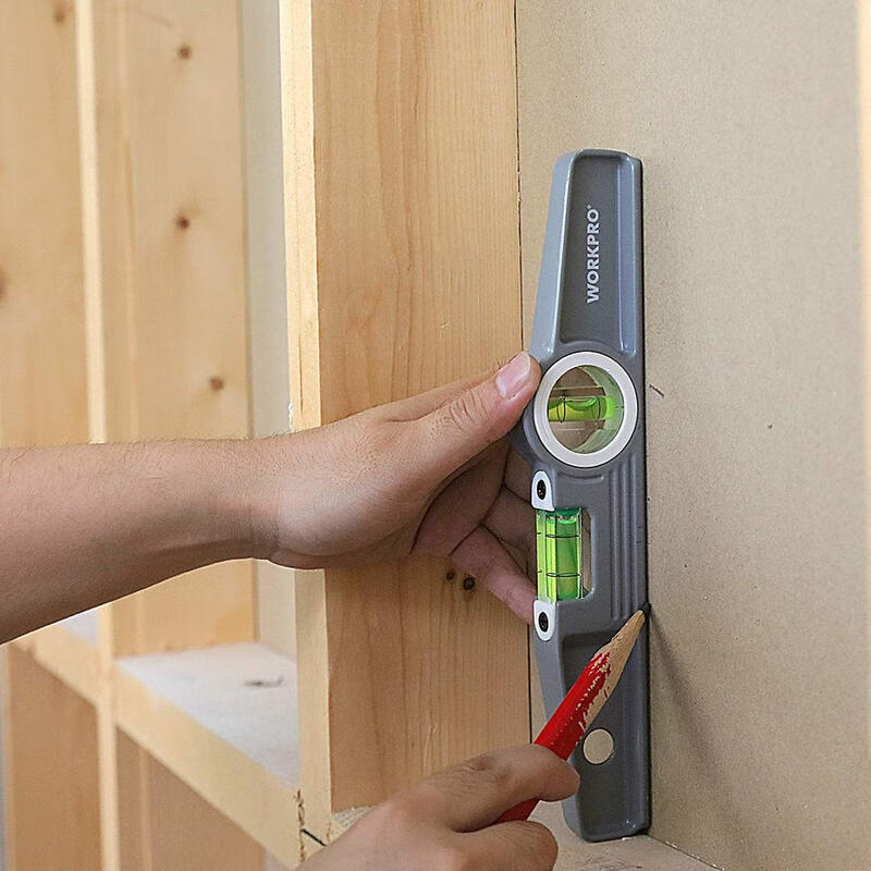 WORKPRO 3-piece level set 22/40/60cm metal level magnetic bubble lightweight