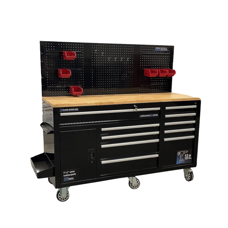 Wen Yijia European and American tool trolley heavy-duty workshop auto repair mobile repair tool cabinet multi-function trolley red