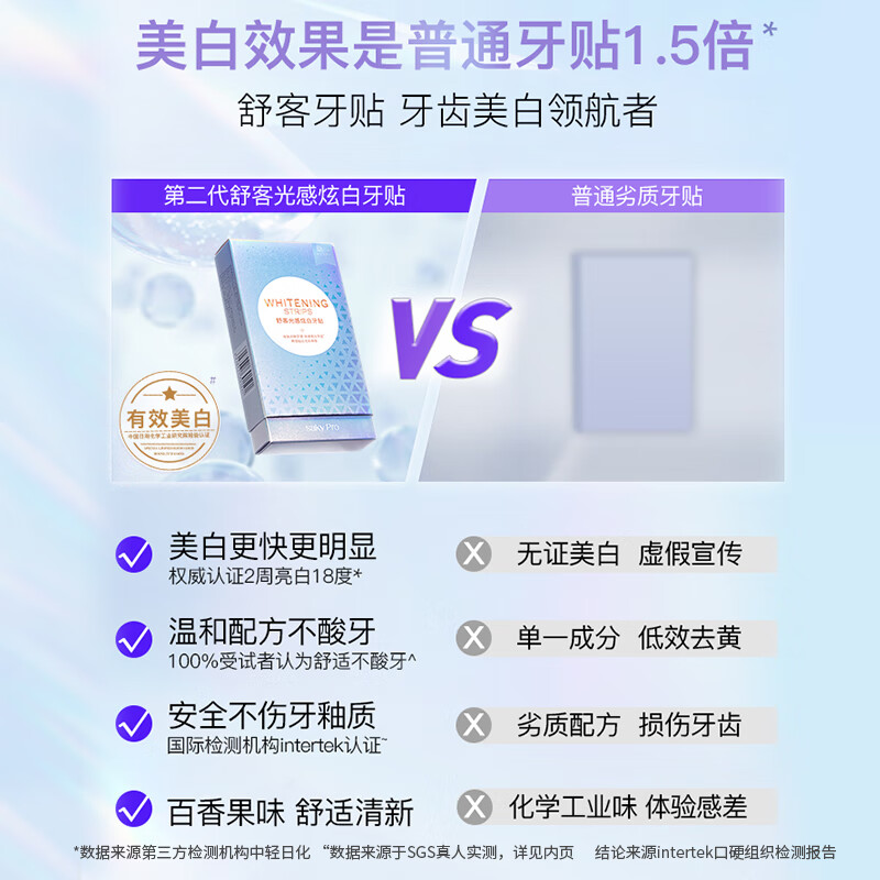 Shuke Xiao Zhan's same model, 14 pairs of light white teeth strips, significantly whiten teeth in 14 days, whiten teeth, remove yellowing and stains