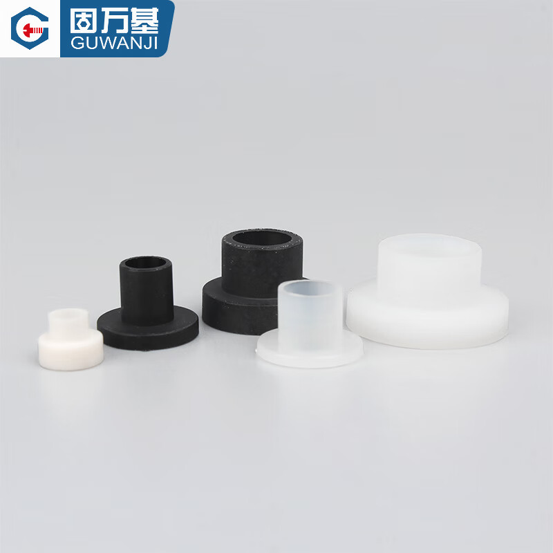 Guwanji T-type gasket transistor gasket nylon sleeve insulating particles T-type gasket ring concave and convex gasket insulation sheet TW-3 (100 pieces) black